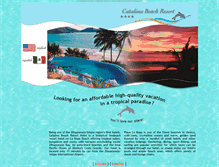 Tablet Screenshot of catalina-beach-resort.com